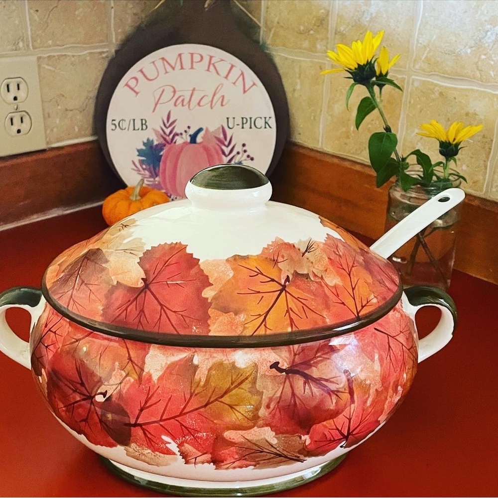 Fall Leaf Soup Tureen